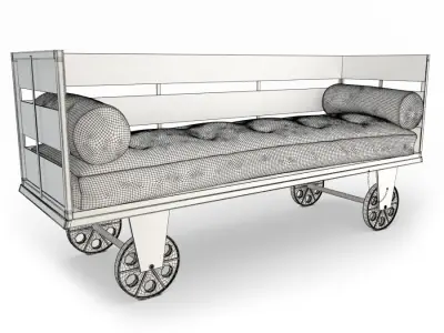 Inma Pallets Sofa Segarra 3D model
