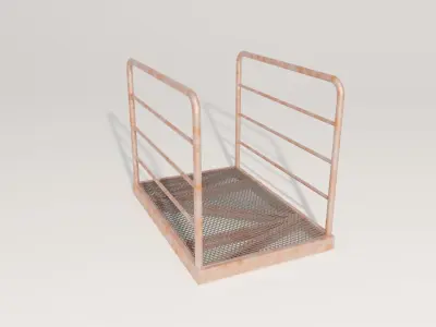 Rusty Old Catwalk segment 3D model