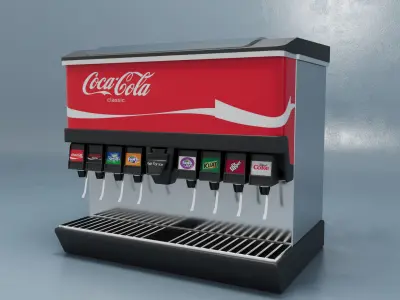 Soda Drink Machine 3D model