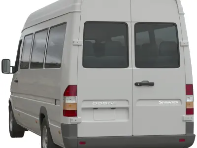Dodge Sprinter minibus 3D model