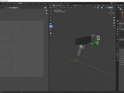 A game and animation ready gun Free low-poly 3D model