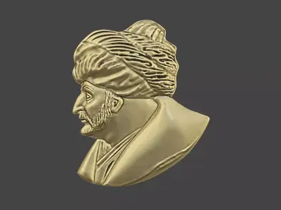 Sultan Mehmed II The Conqueror Commemorative Medal 3D print model