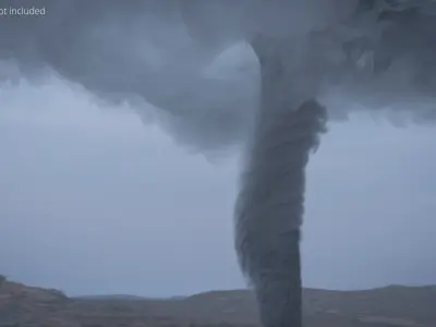  Tornado Funnel with Storm Cloud VDB Animated for Blender 