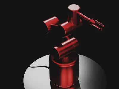 Industrial Robot red 3D model