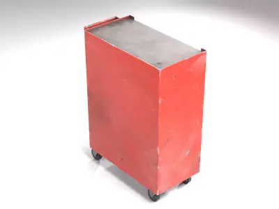 Tool Cart Low-poly 3D model