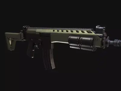 Brazillian - IA2 Rifle Free low-poly 3D model