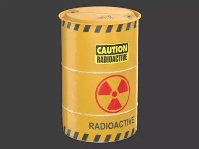 Radioactive Waste Barrel 3D model
