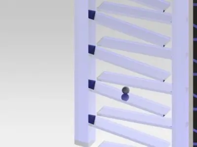 Rube Goldberg Waterfall Free 3D model