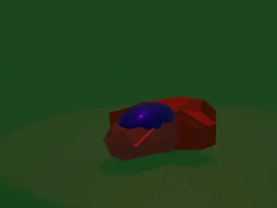 Spaceship Warfly Free low-poly 3D model