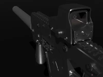 Vector K10 Low-poly 3D model