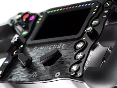 Ascher Racing x Simucube Ultimate Steering Wheel 3D model