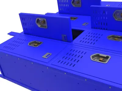 chool Gym Locker 3D model