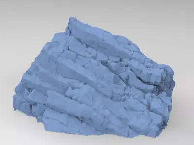 Dark Horror Cliffs 1  3D model