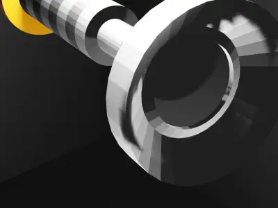 lightsaber 3D model color Low-poly 3D model