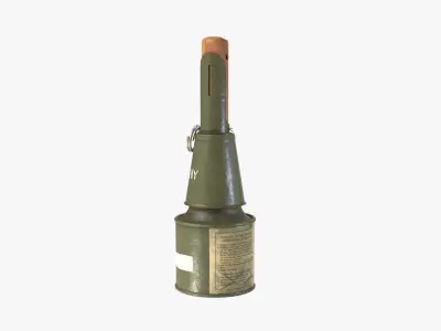 Grenade RPG-43 clean Low-poly 3D model