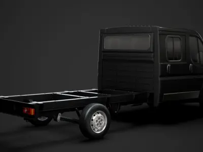Peugeot Boxer Manager Chassis Truck Crew Cab 4035XL WB 2014 3D model