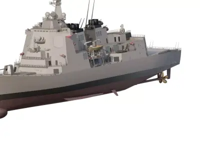 JAPAN NAVY guided missile destroyer 3D model