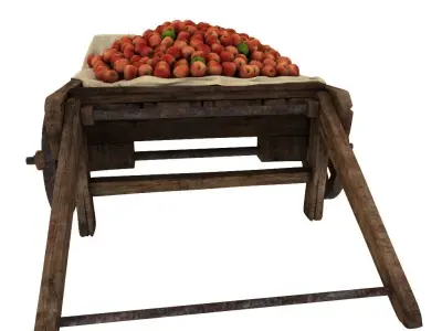 Fruit Cart 3D model
