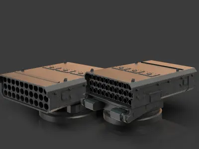 sci-fi missile launcher L-30 3D model