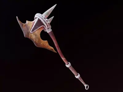 Axe battle warrior 3D model