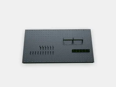 BROR 20 pieces pegboard set Low-poly 3D model