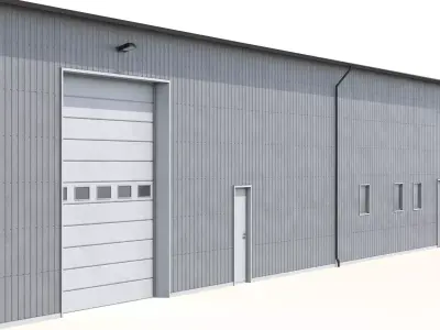 6 Industrial Buildings Collection 3D Model Pack