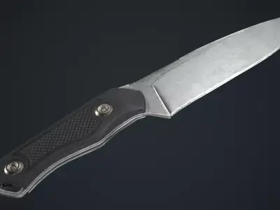 Tactical Knife Low-poly 3D model buy
