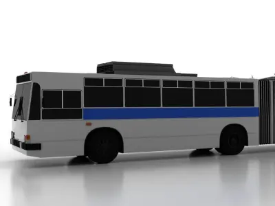 Trolleybus Kiyv-11 Low Low-poly 3D model
