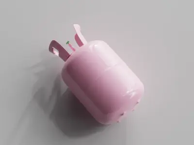 Refrigerant Gas Tank Low-poly 3D model