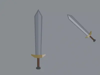 Sword Low Poly Low-poly 3D model buy