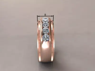 Ring diamond Free 3D model by huyhuylui03021990