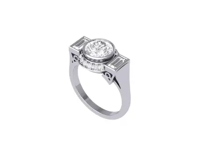 Wedding Ring  3D print model 357