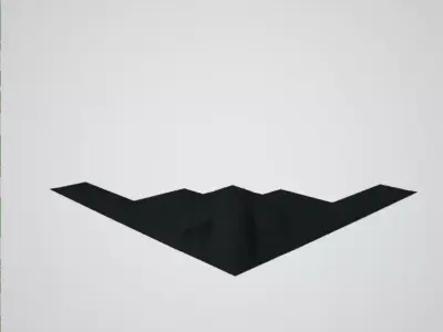 b2 bomber aircraft 3D print model