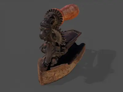 Antique Iron V02 - Low Poly Low-poly 3D model