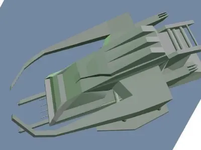 Tisha ship Low-poly 3D model