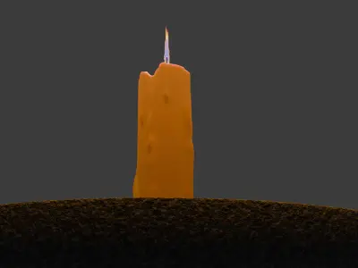 Candlestick Candleholder 3D model