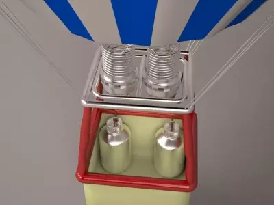 Hot air balloon 2 Free 3D model
