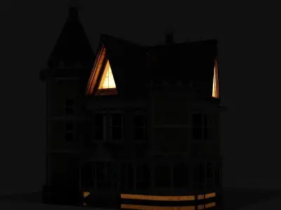 Bridgefort Haunted Houses 3D model
