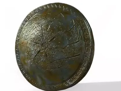 Spartan Greek Shield 3D model