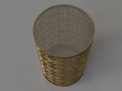 Algernon Accent Table Gold 3D model