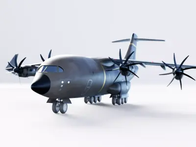 Military airplane 3D model by marcel-haag00