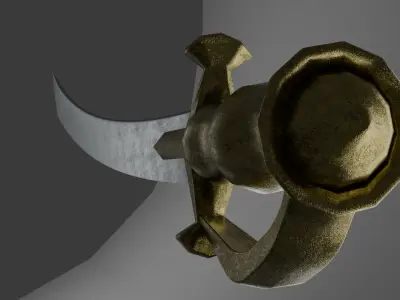 Ancient Indian Sword 3d model 3D model