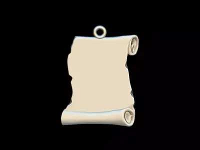  PARCHMENT PENDANT 3D print model