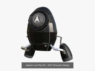 05 Jetpack Low Poly I  Collection - SciFi Character Design