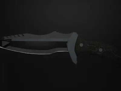 Tactical Edge 3D Knife Model Low-poly 3D model