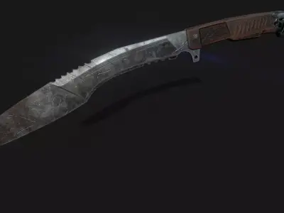  KNIFE MELEE WEAPON Low-poly 3D model