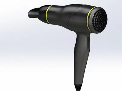Philips hair dryer 3D model