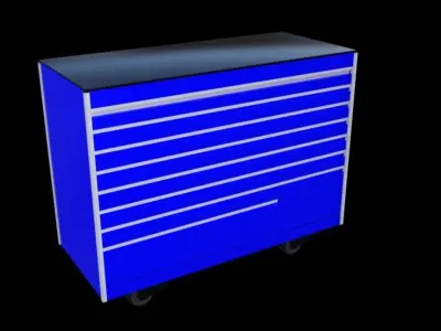 Professional Rolling Tool Box 3D model