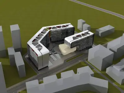 Office Building 3D model 158