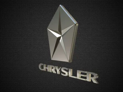 chrysler logo 3D model from CGTrader